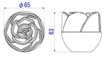 ローズ65mm図面